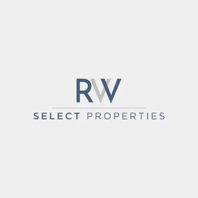 RW select Properties logo with gray background